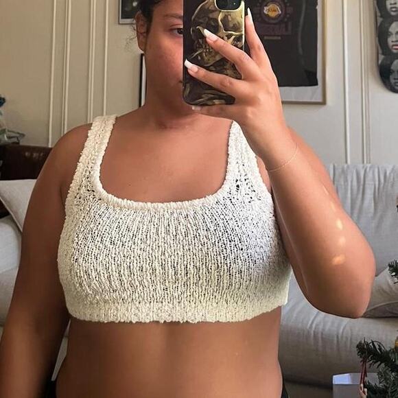 Babaton White Cropped Top - Picture 5 of 5